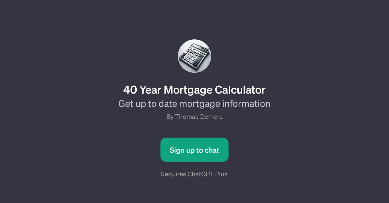 40 Year Mortgage Calculator website