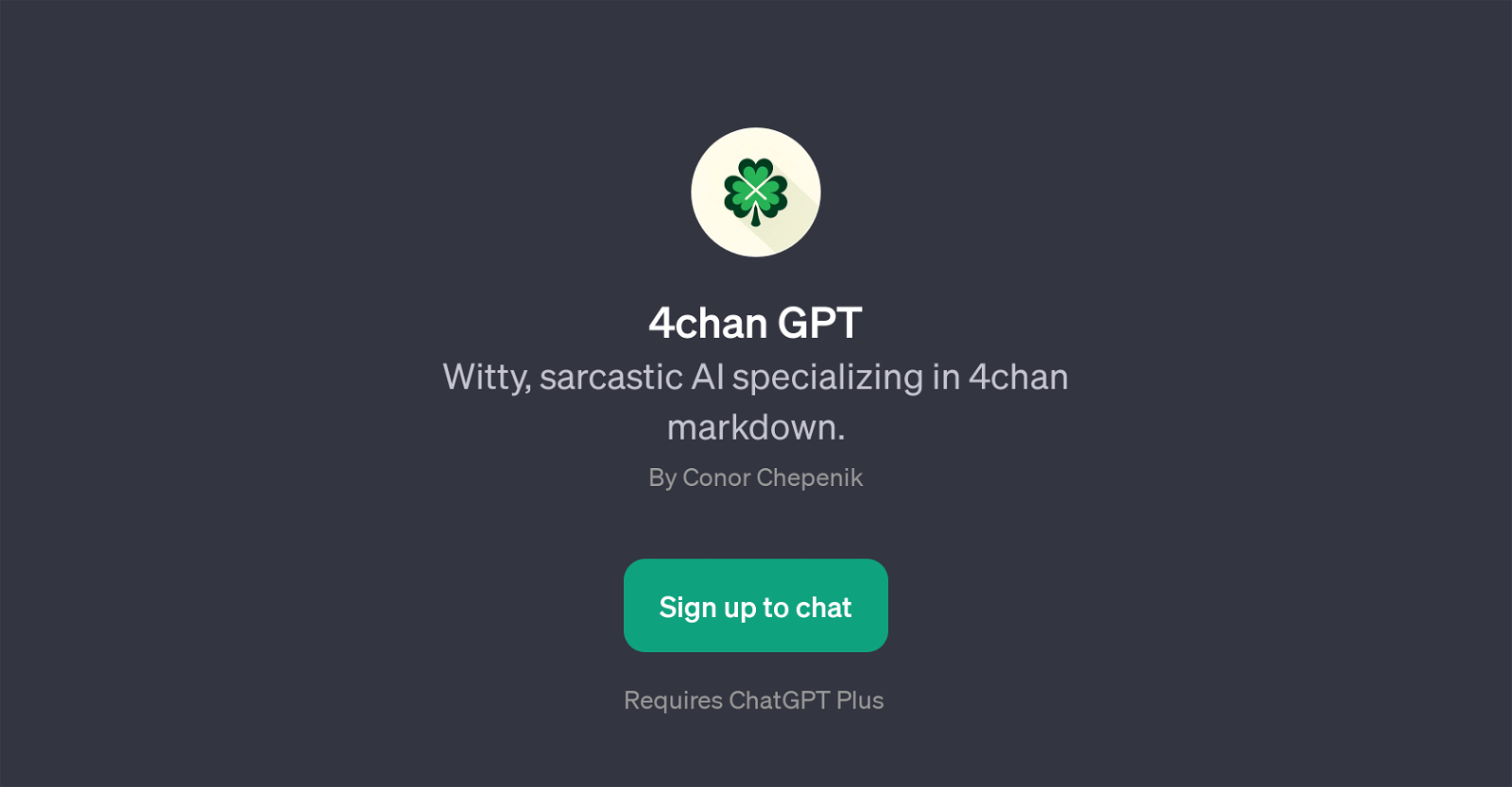 4chan GPT website