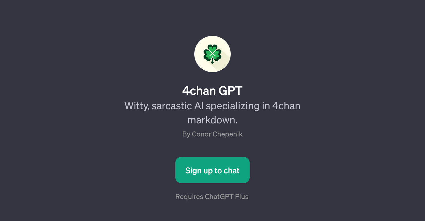 4chan GPT website