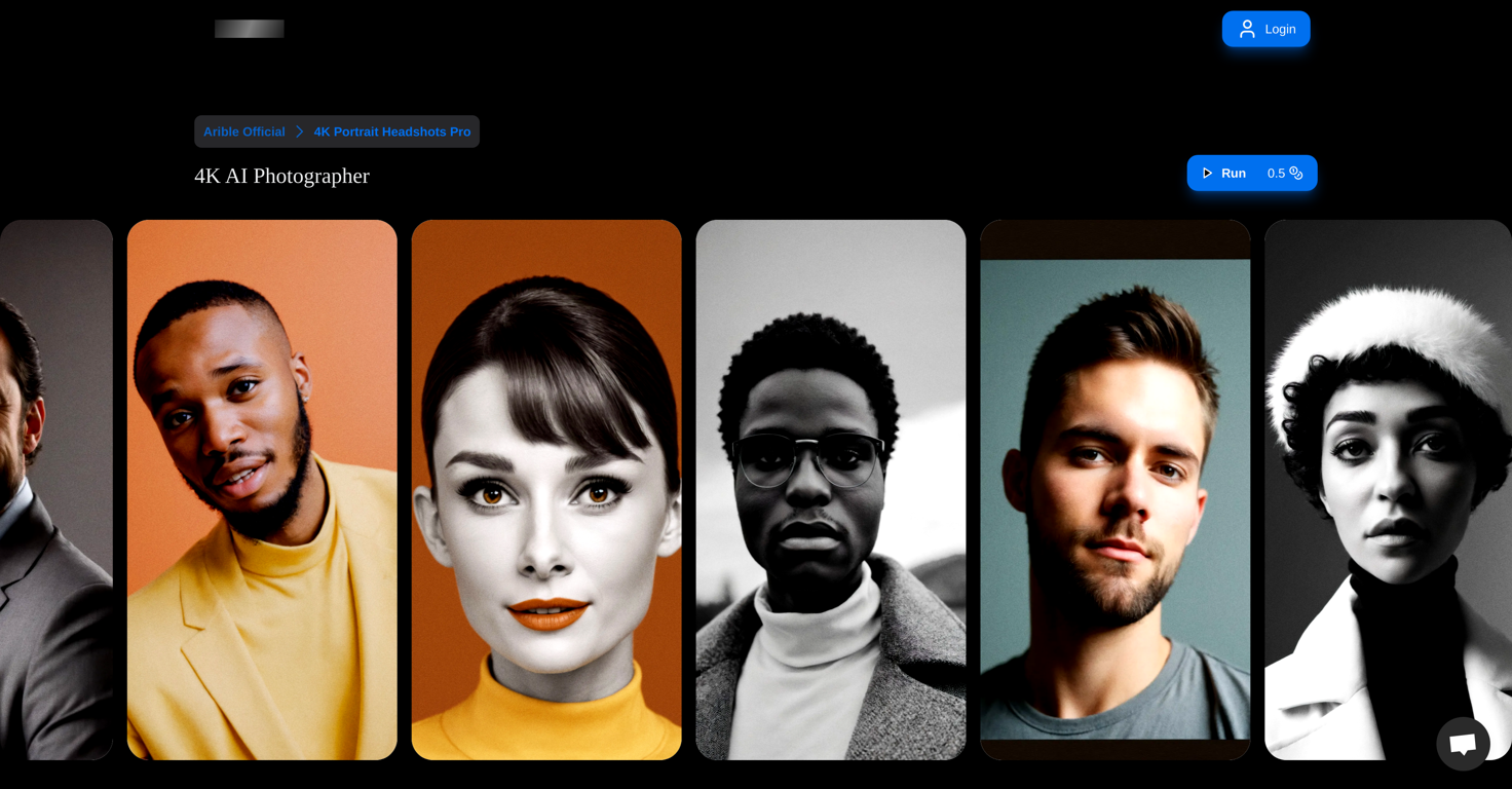 4K Portrait Headshots Pro website