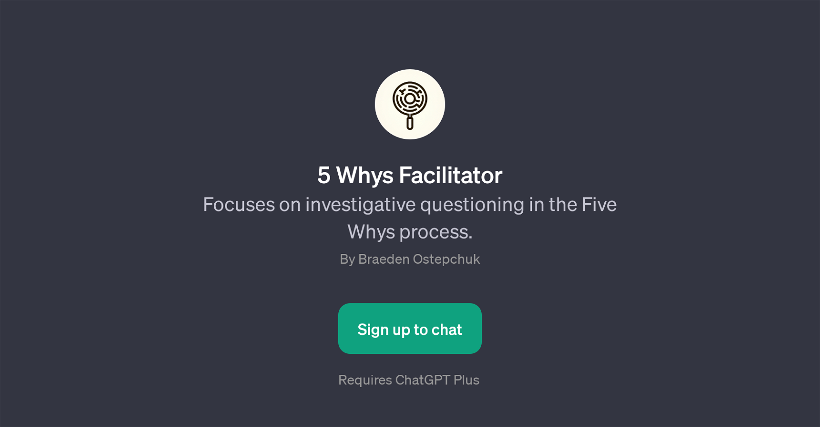 5 Whys Facilitator website