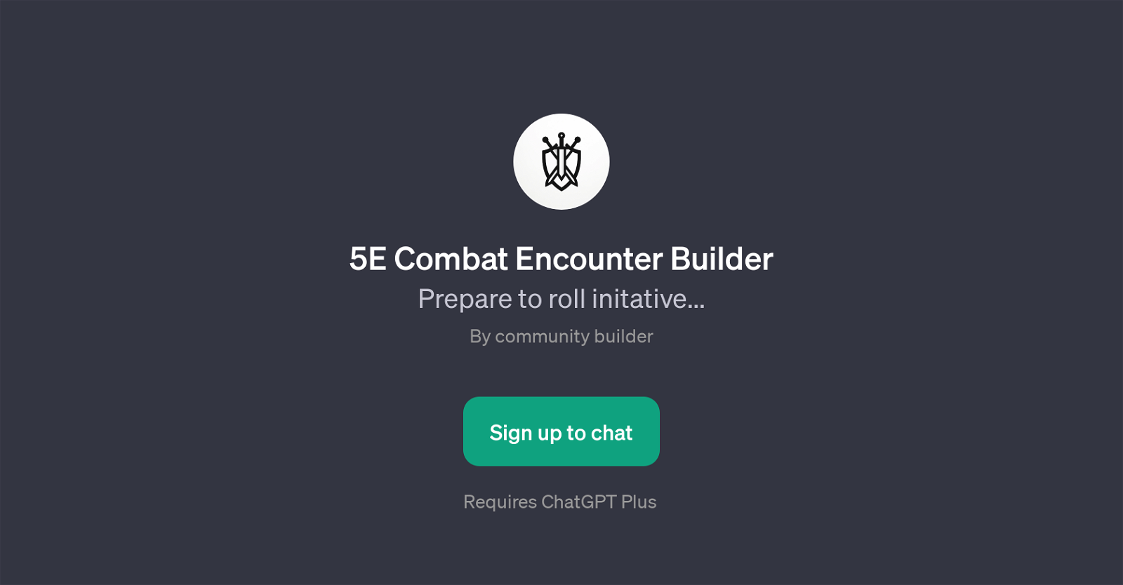 5E Combat Encounter Builder website