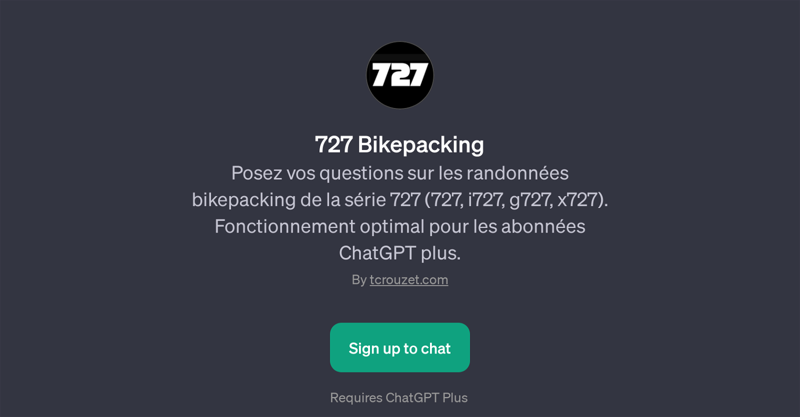 727 Bikepacking website