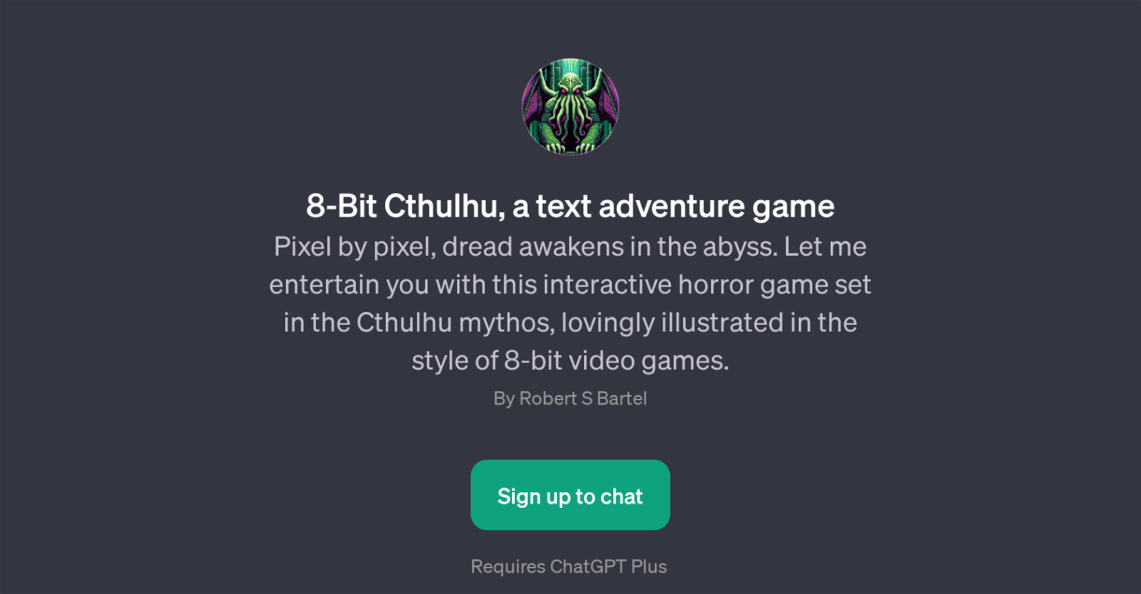 8-Bit Cthulhu website