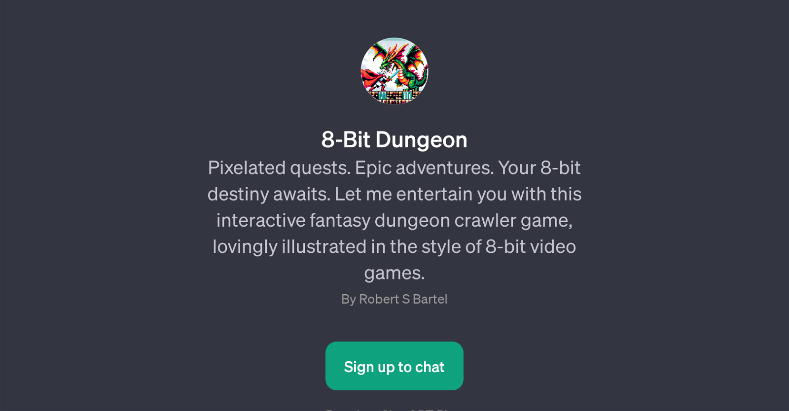 8-Bit Dungeon website