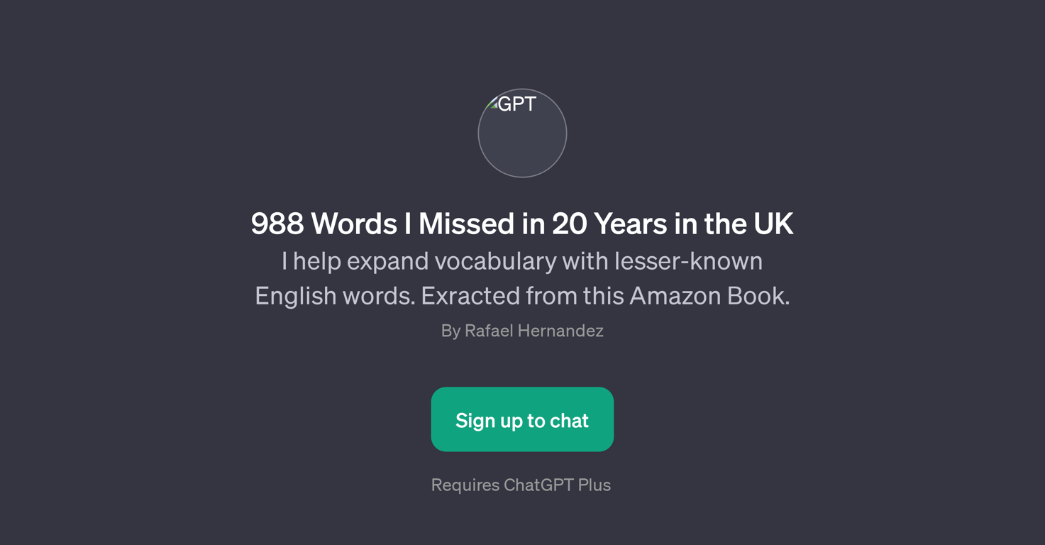 988 Words I Missed in 20 Years in the UK website
