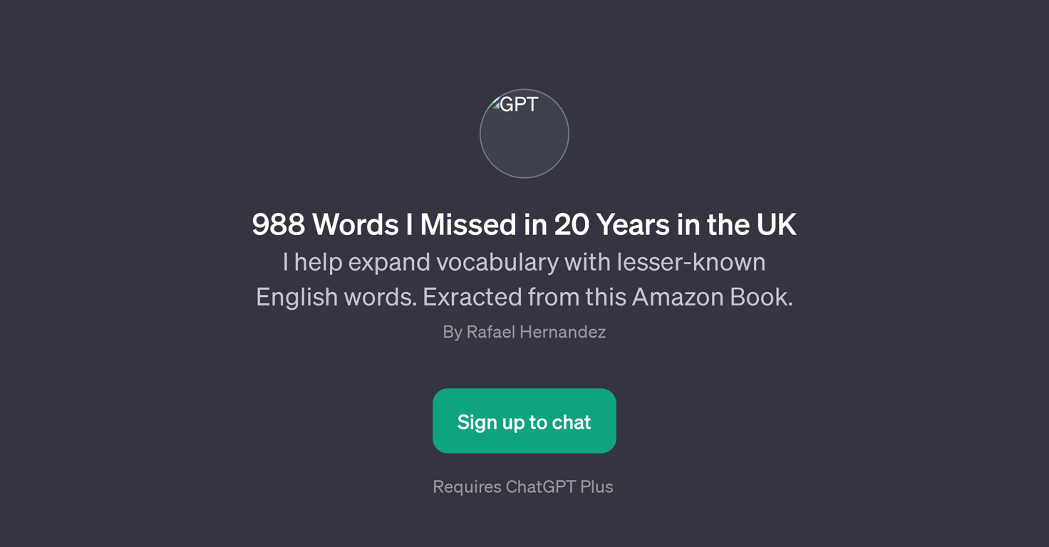 988 Words I Missed in 20 Years in the UK website