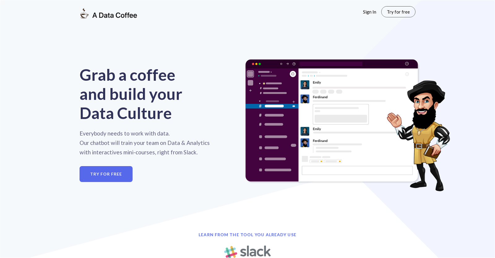 A Data Coffee website