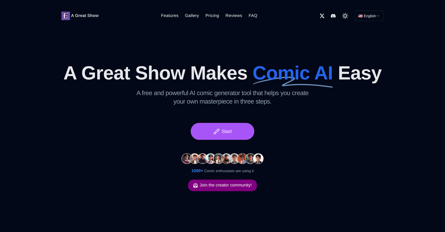 A Great Show website