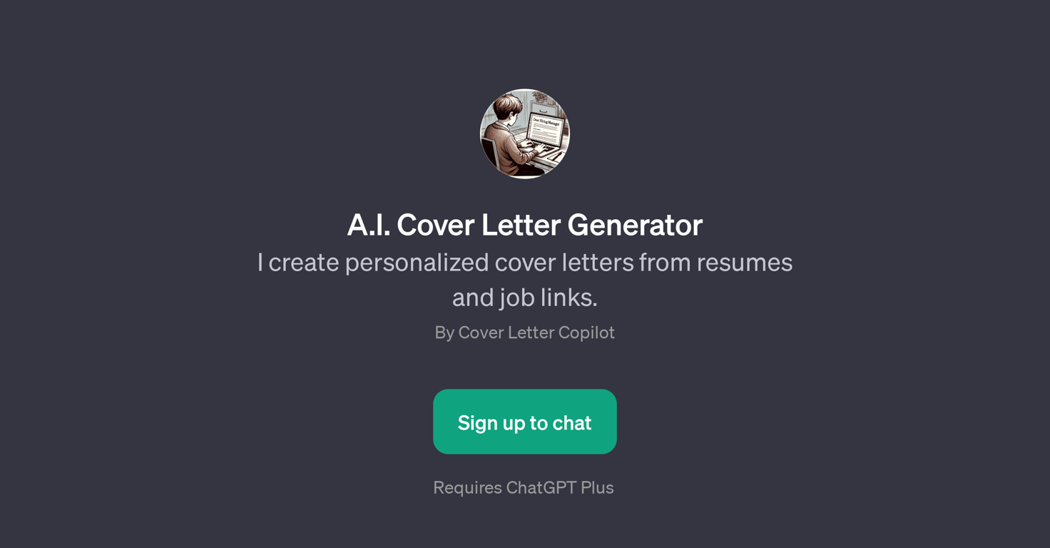 A.I. Cover Letter Generator website