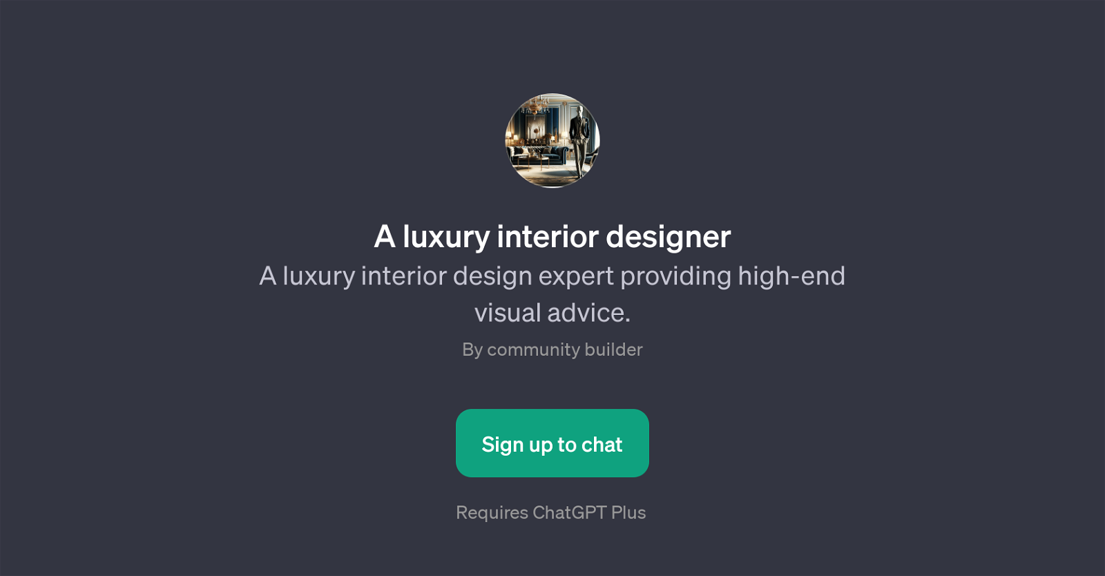 A Luxury Interior Designer website