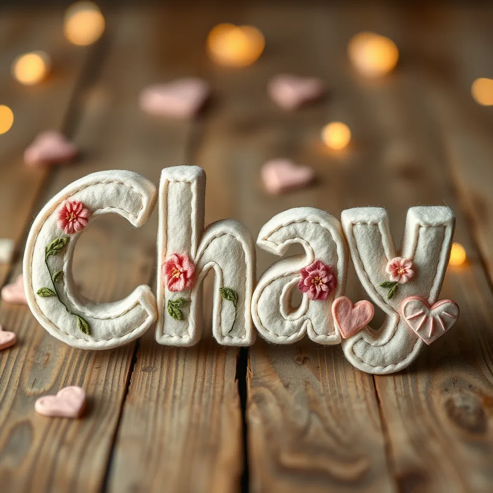 A rounded felt letters website