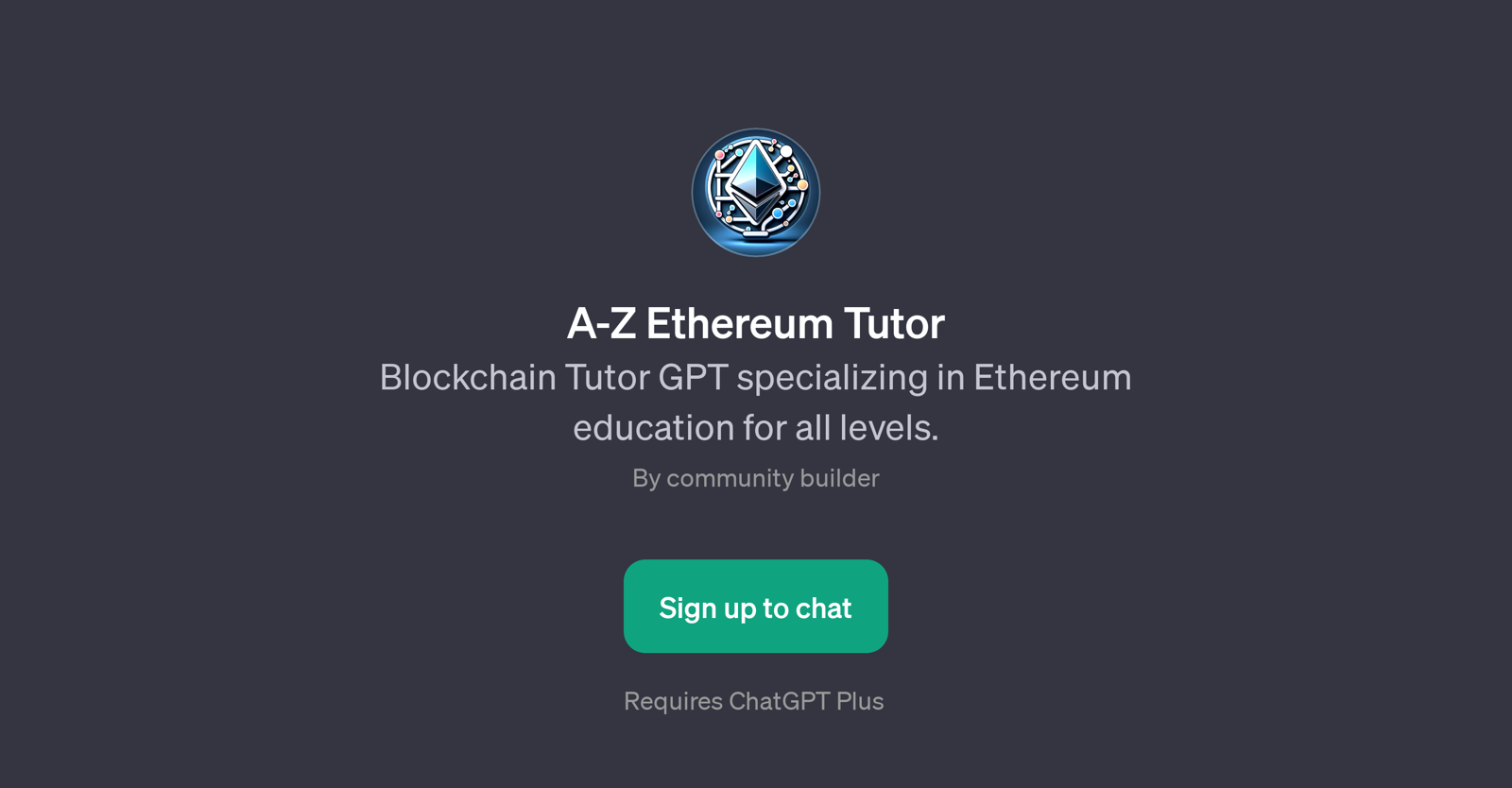 A-Z Ethereum Tutor website