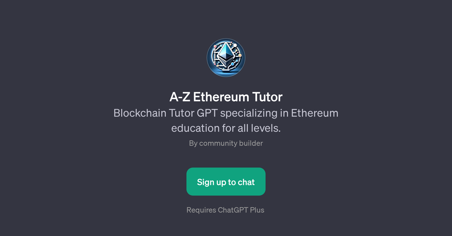 A-Z Ethereum Tutor website