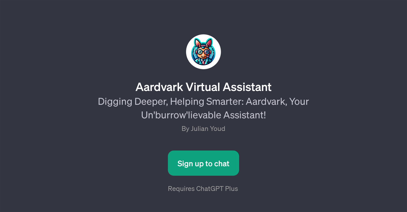 Aardvark Virtual Assistant website