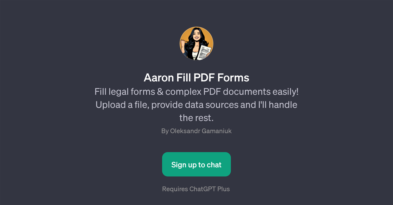 Aaron Fill PDF Forms website
