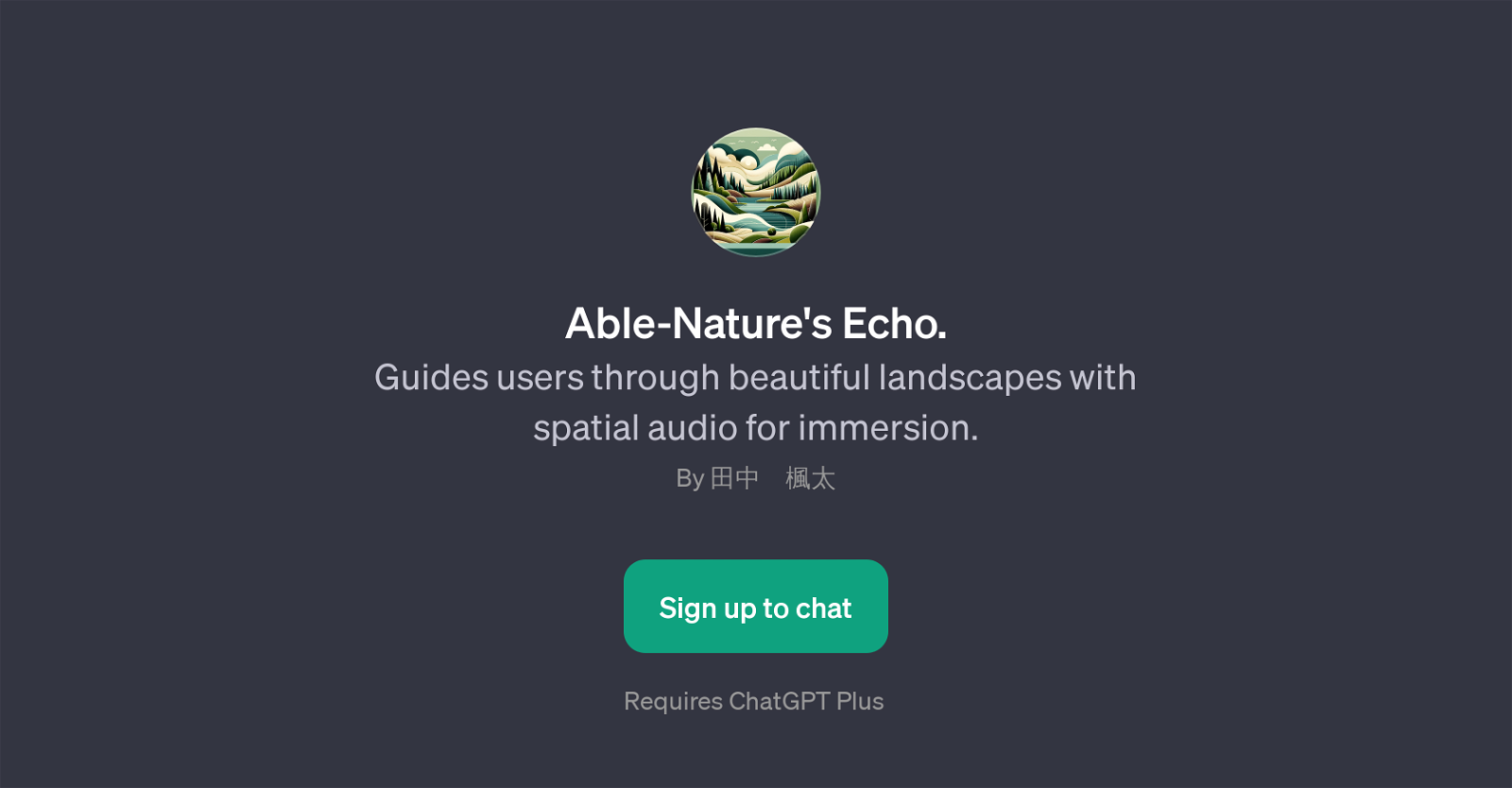 Able-Nature's Echo website