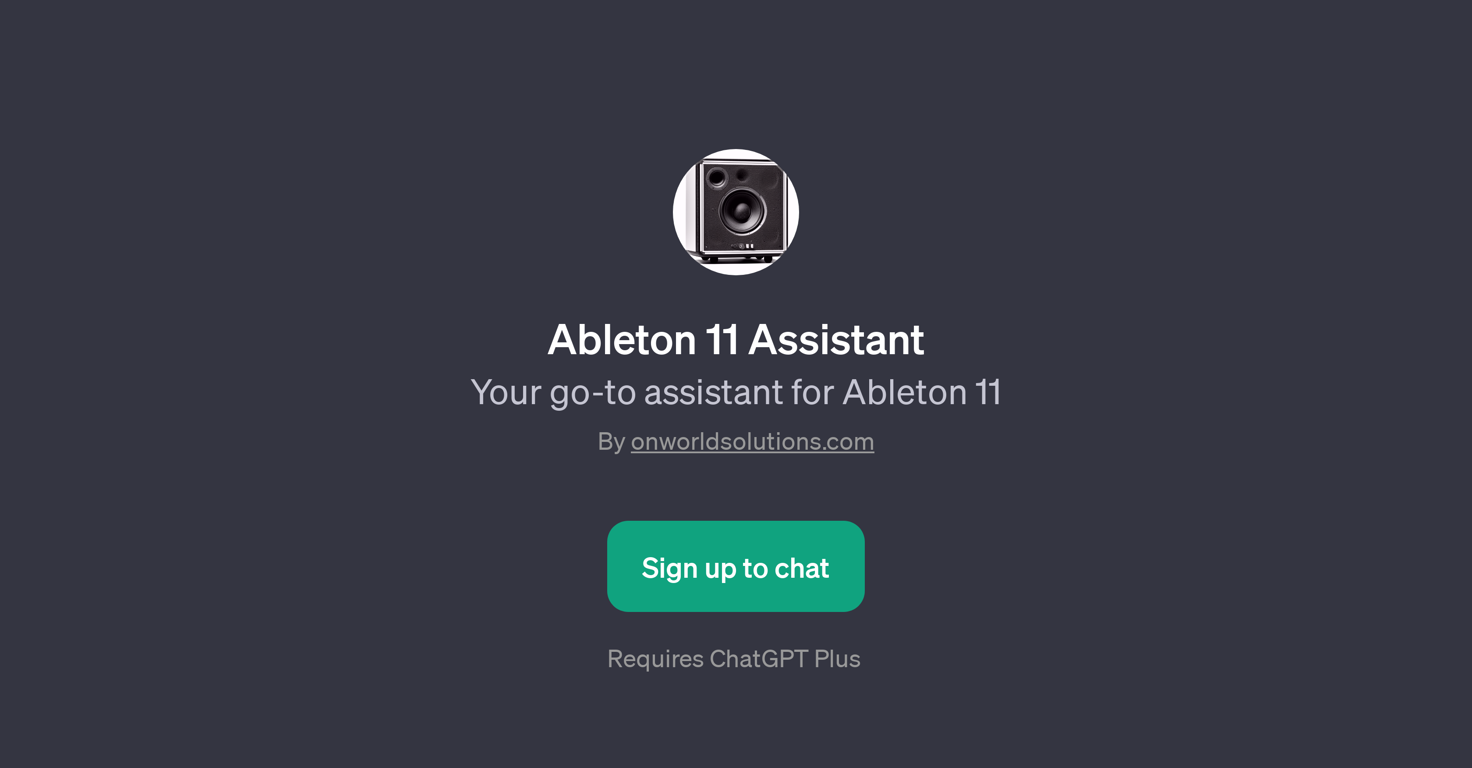Ableton 11 Assistant website
