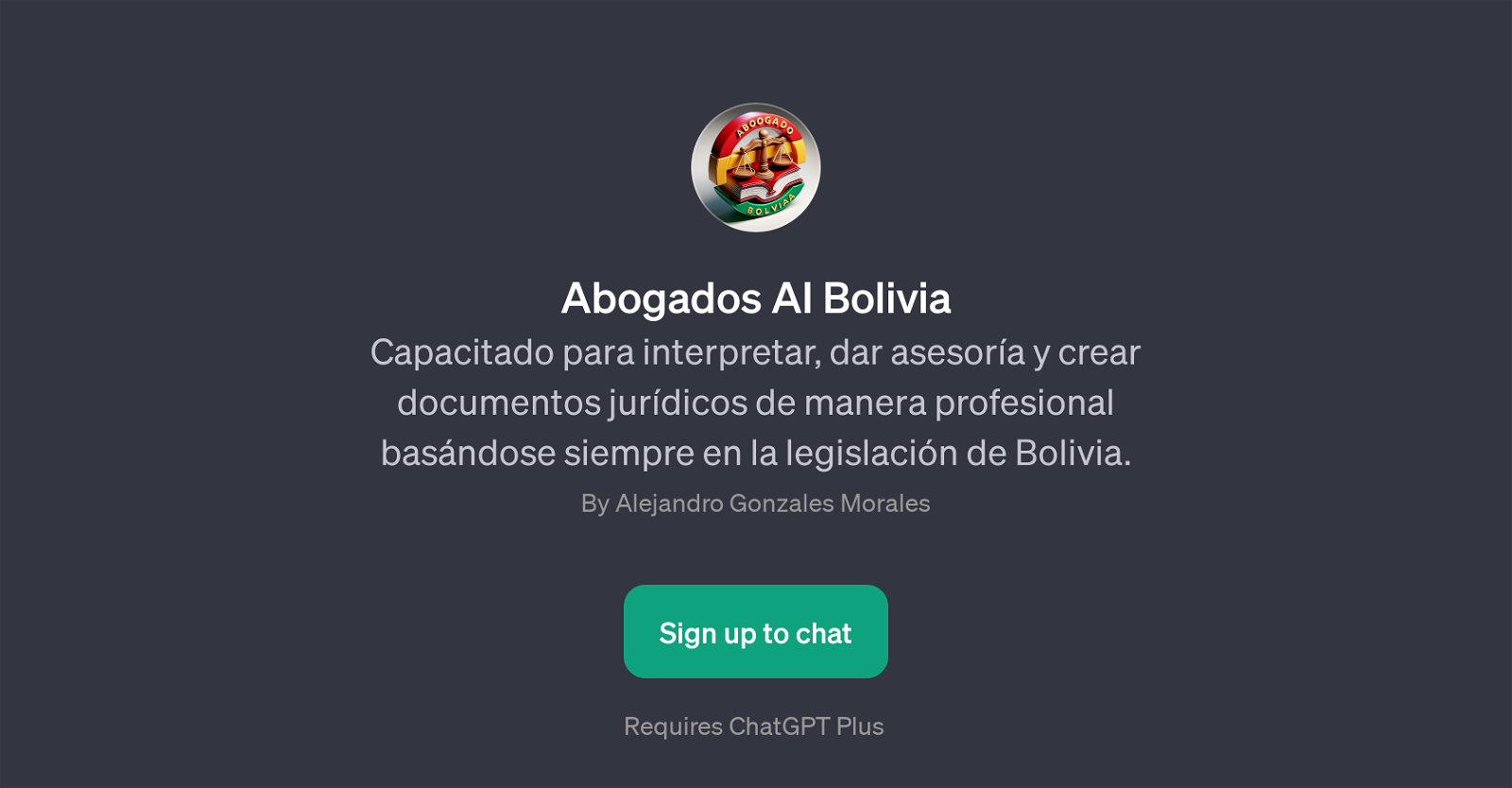 Abogados AI Bolivia website