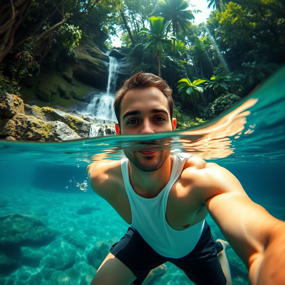 Above the water's surface your selfie website