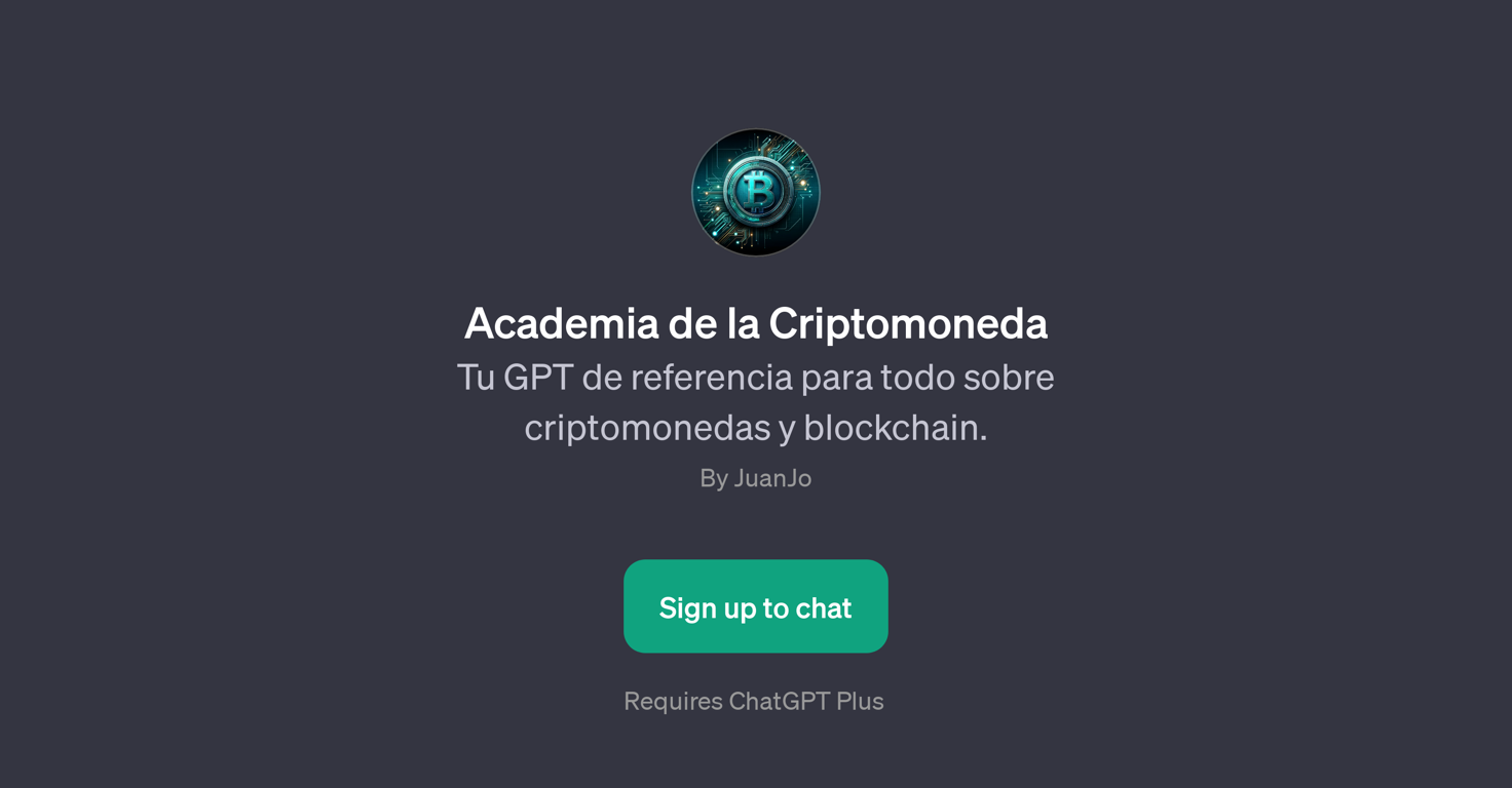 Academia de la Criptomoneda website