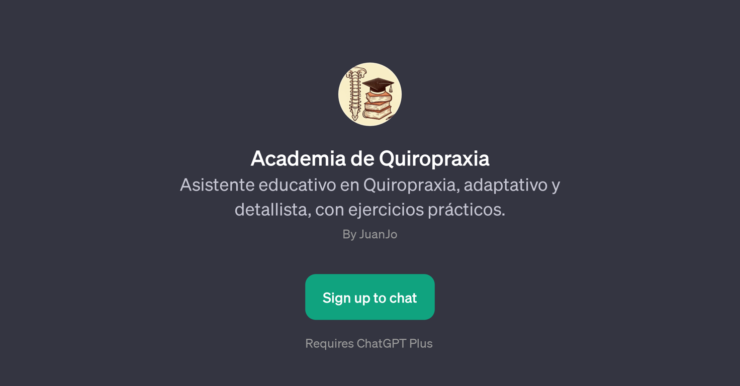 Academia de Quiropraxia website