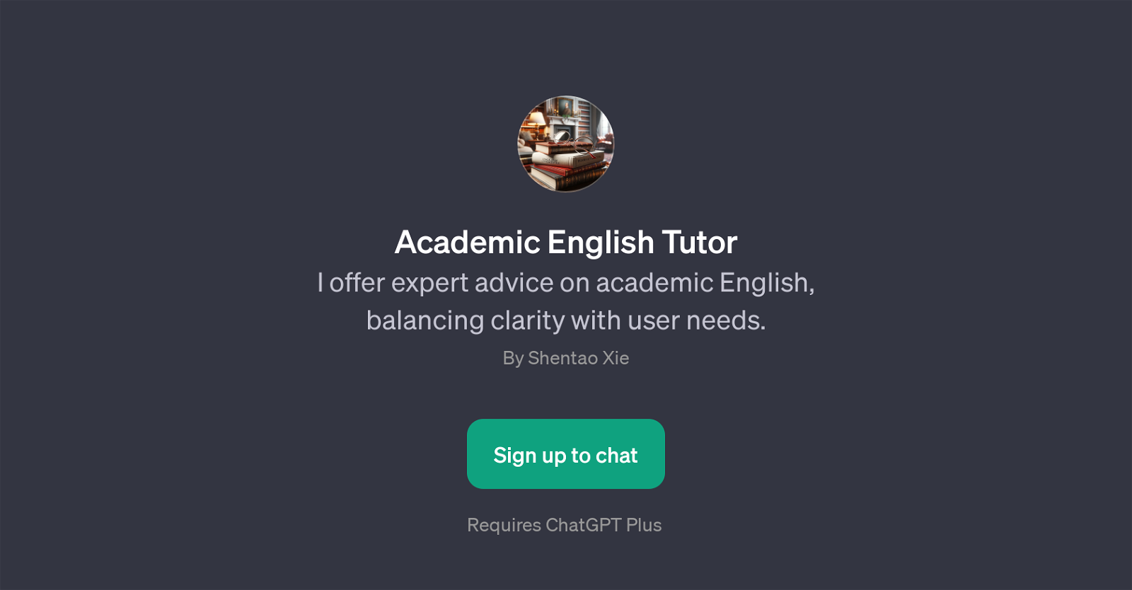 Academic English Tutor website
