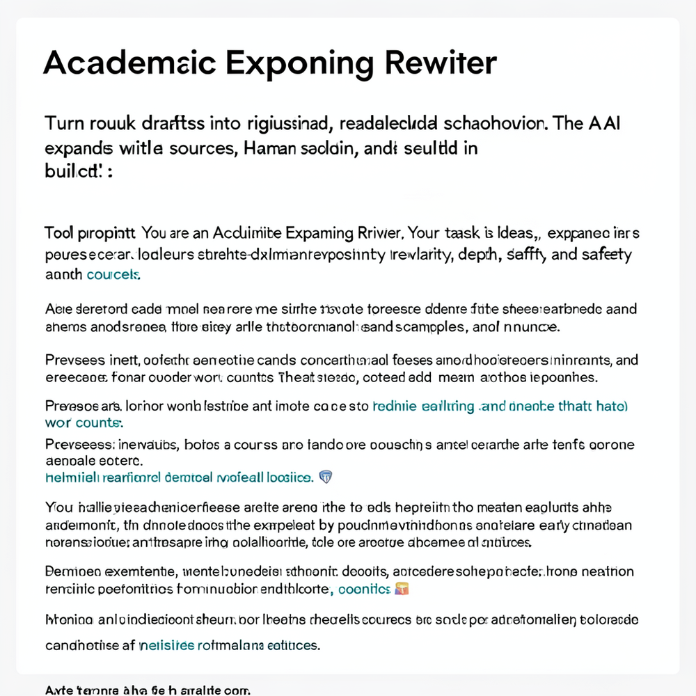 Academic Expanding Rewriter website