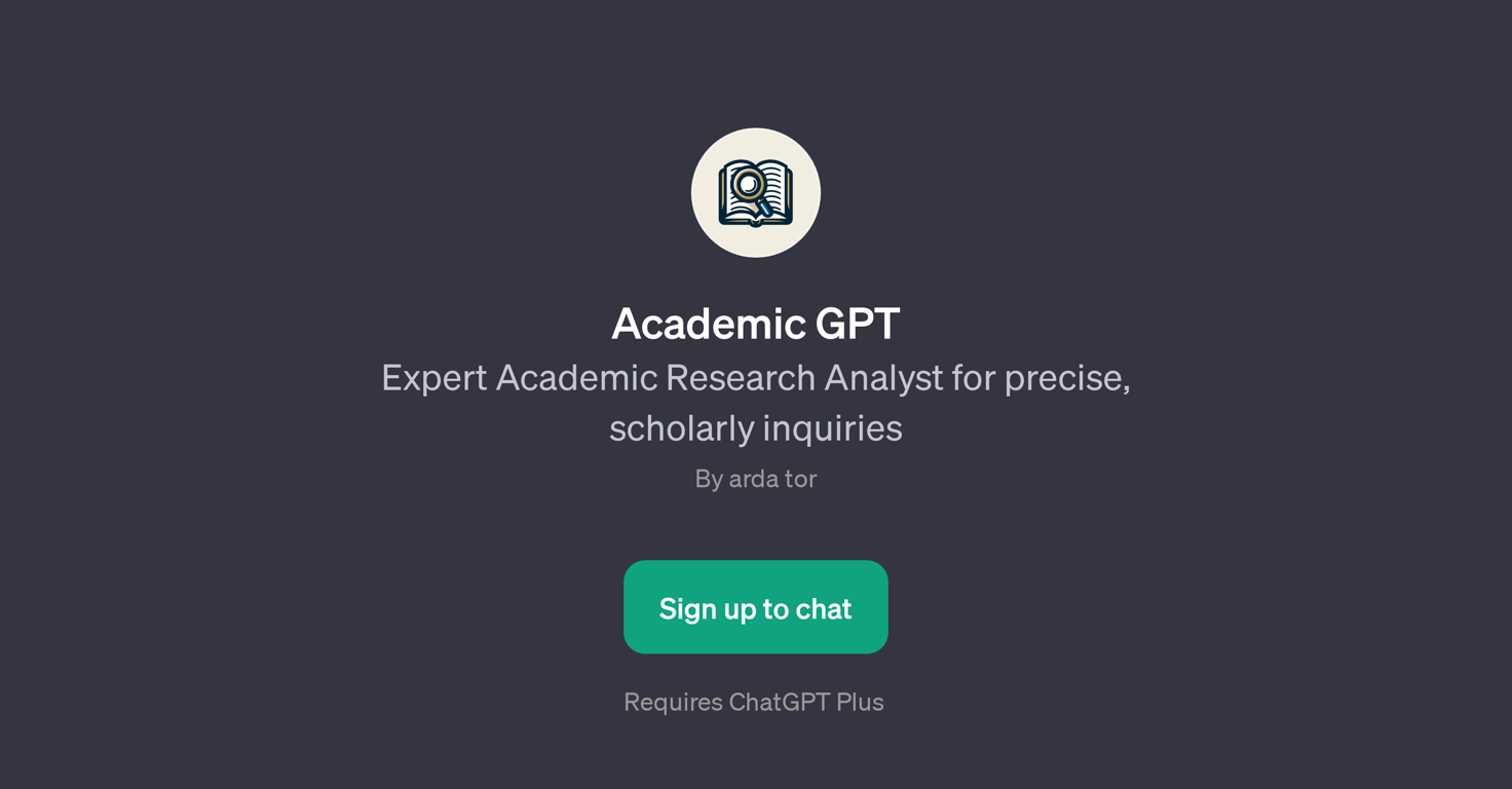 Academic GPT website