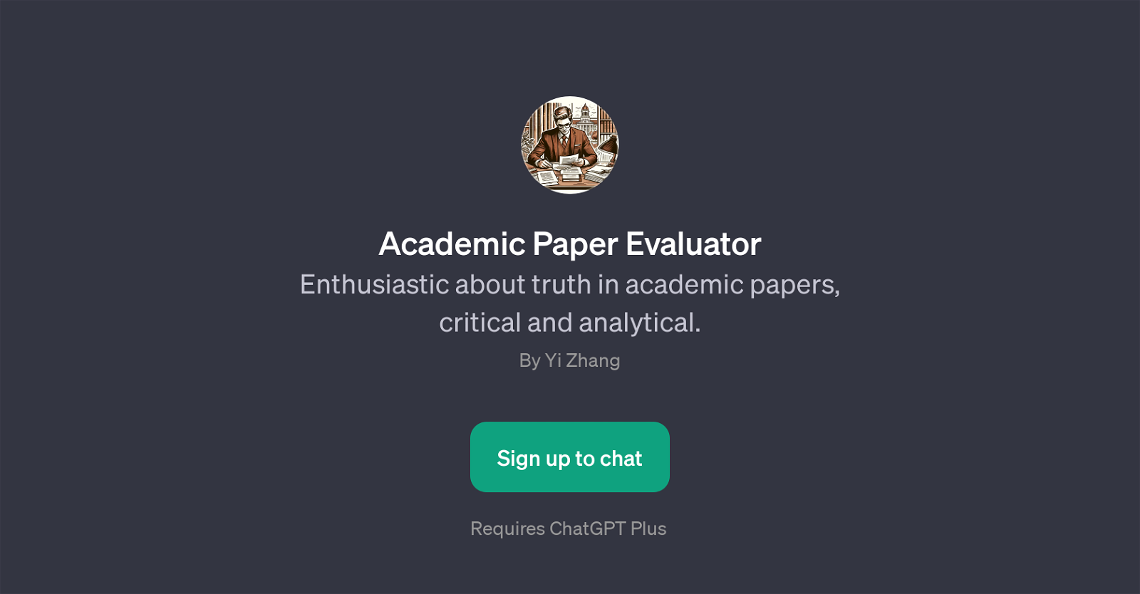 Academic Paper Evaluator website
