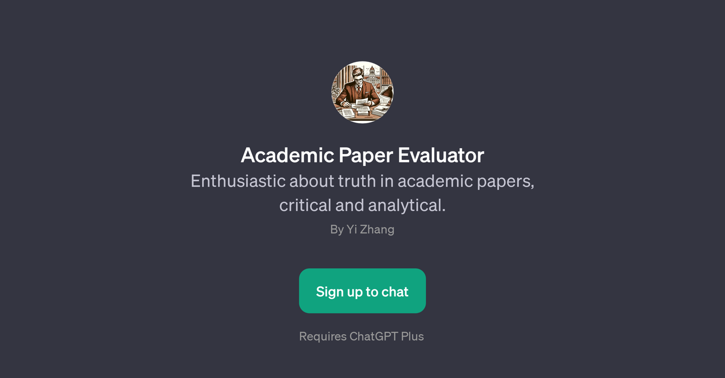 Academic Paper Evaluator website