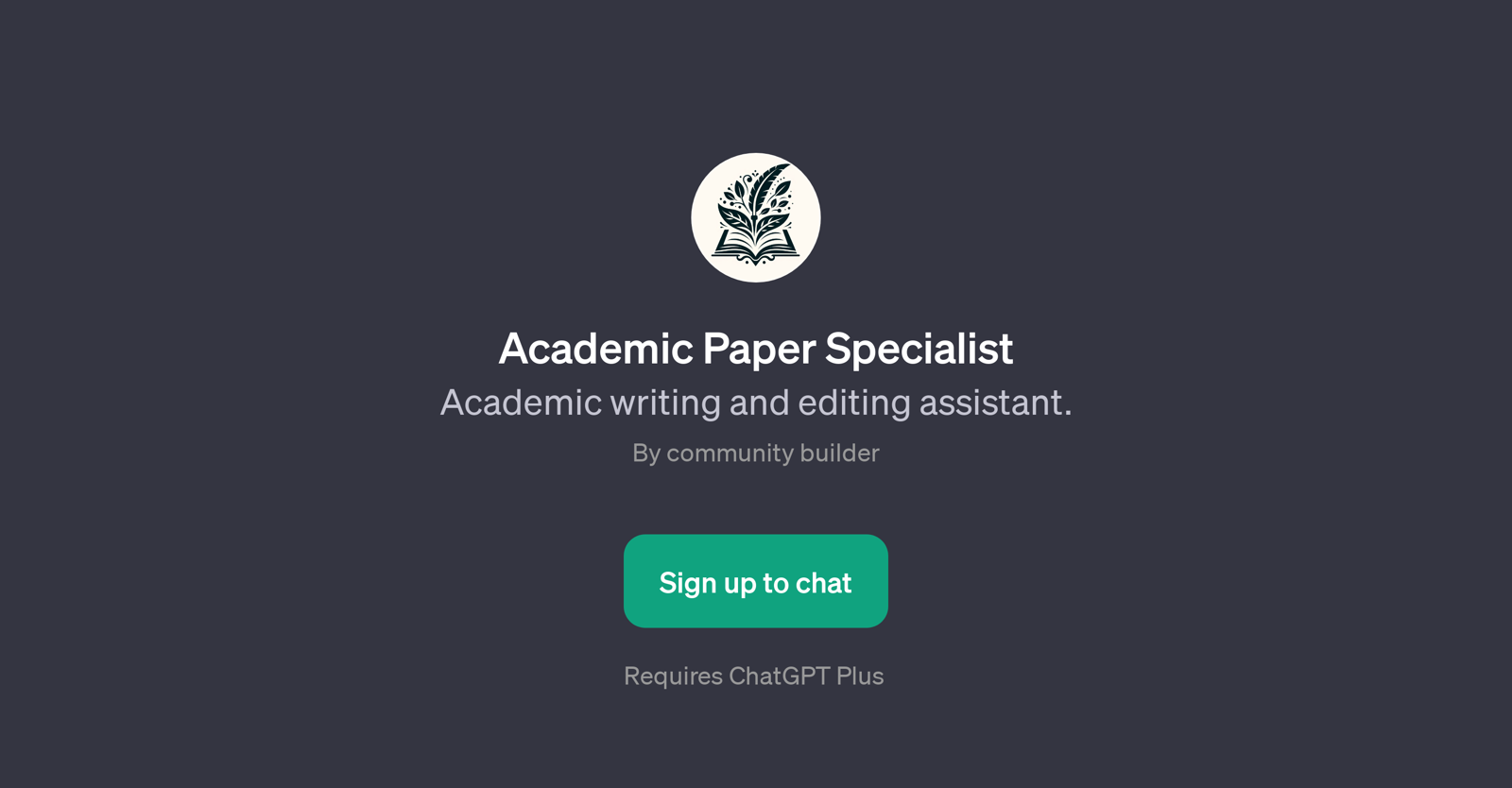 Academic Paper Specialist website