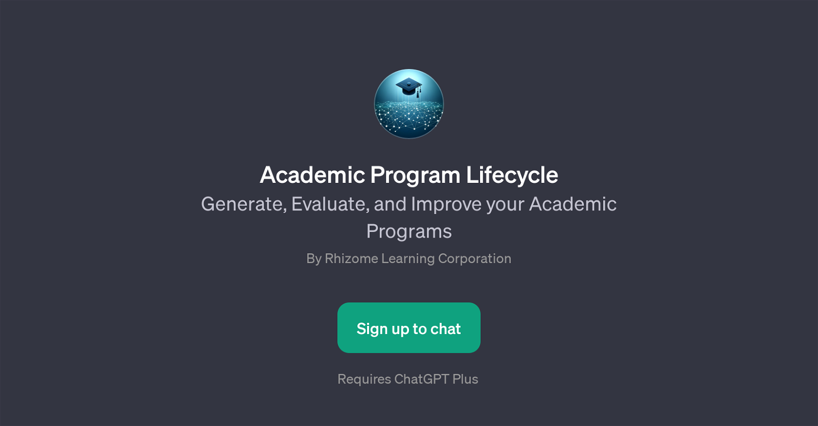 Academic Program Lifecycle website