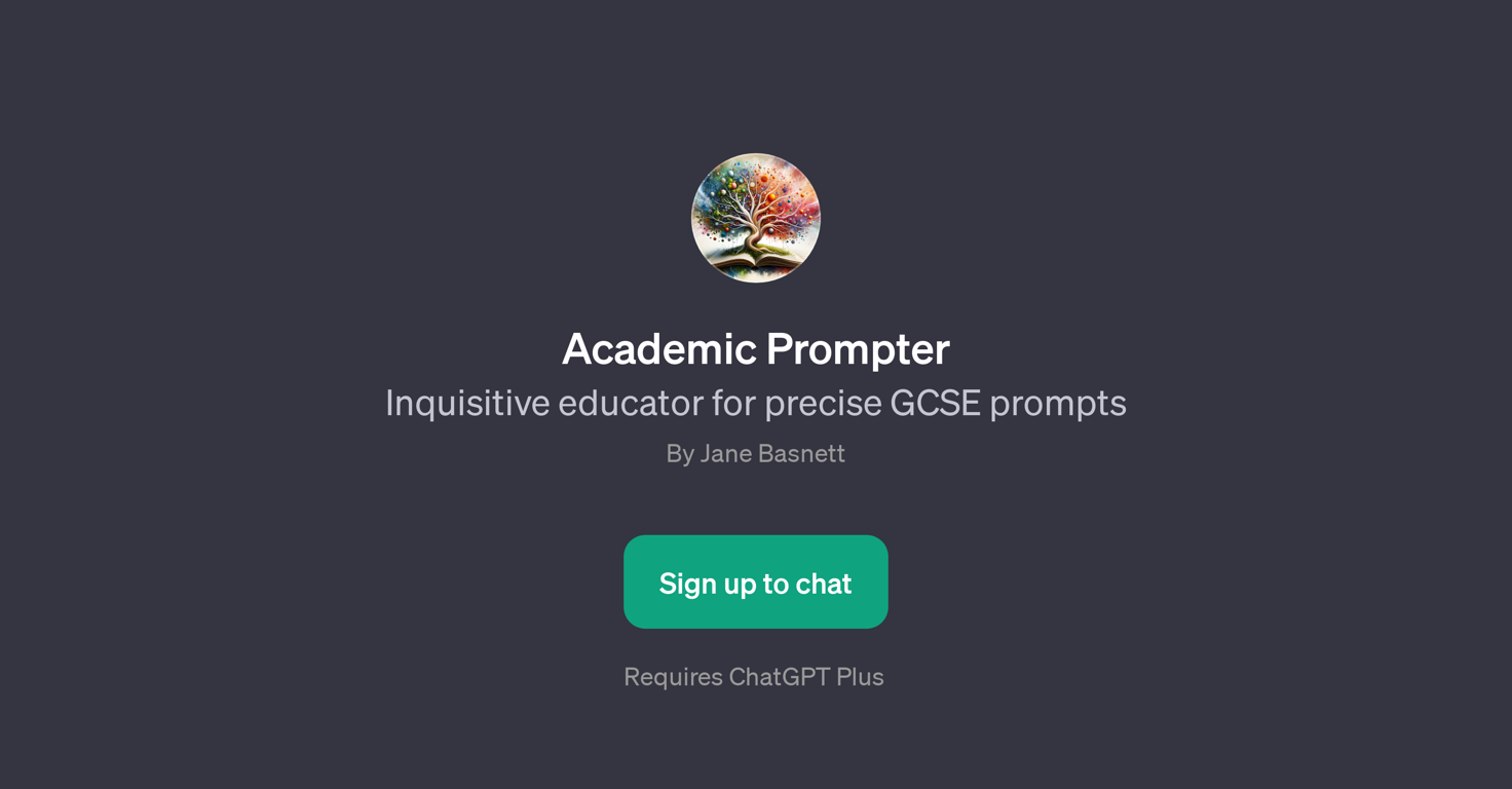 Academic Prompter website