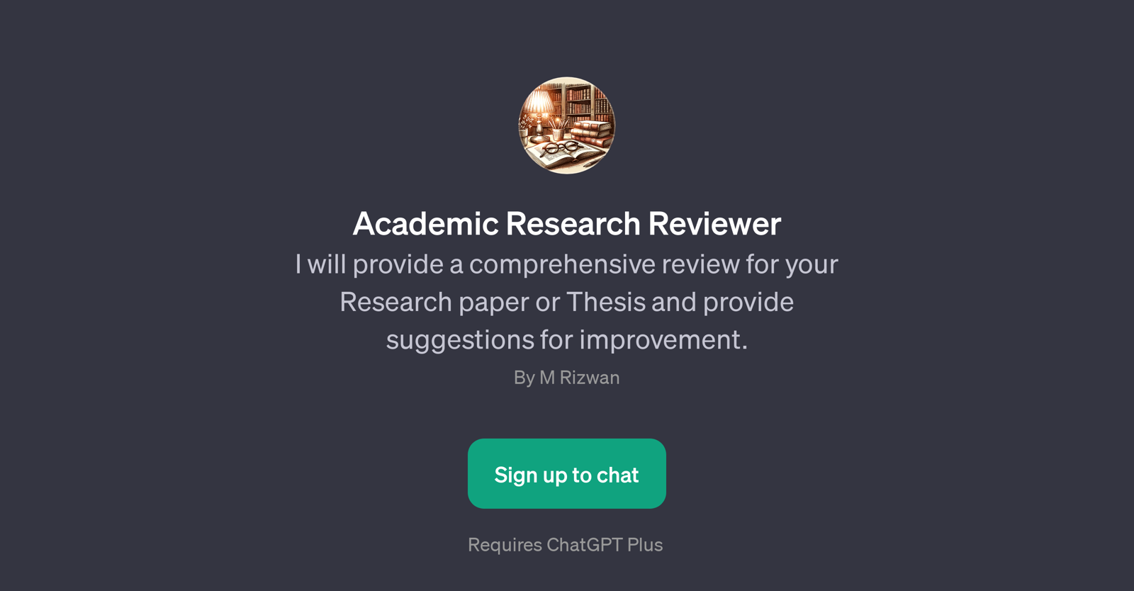 Academic Research Reviewer website