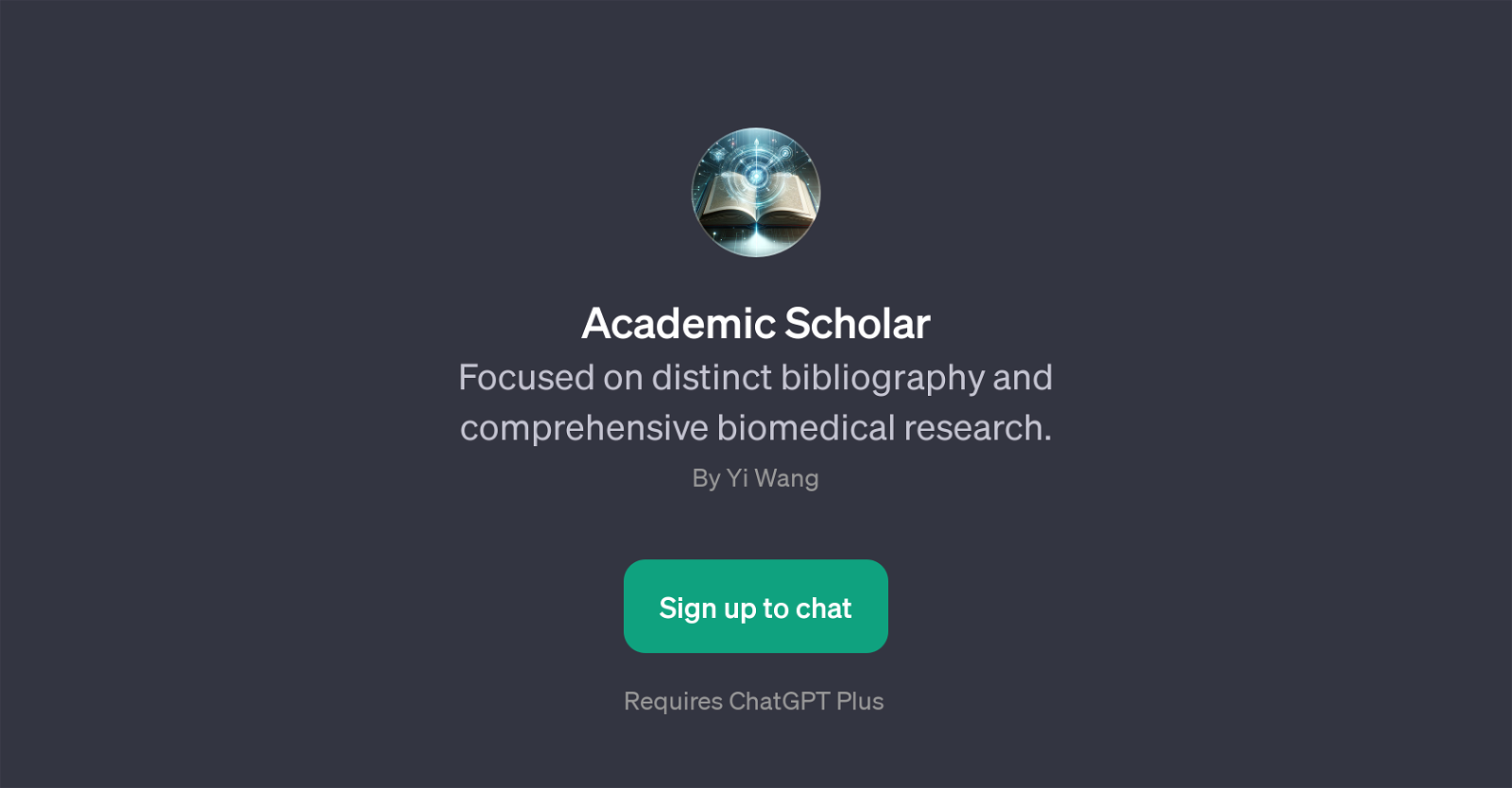 Academic Scholar website