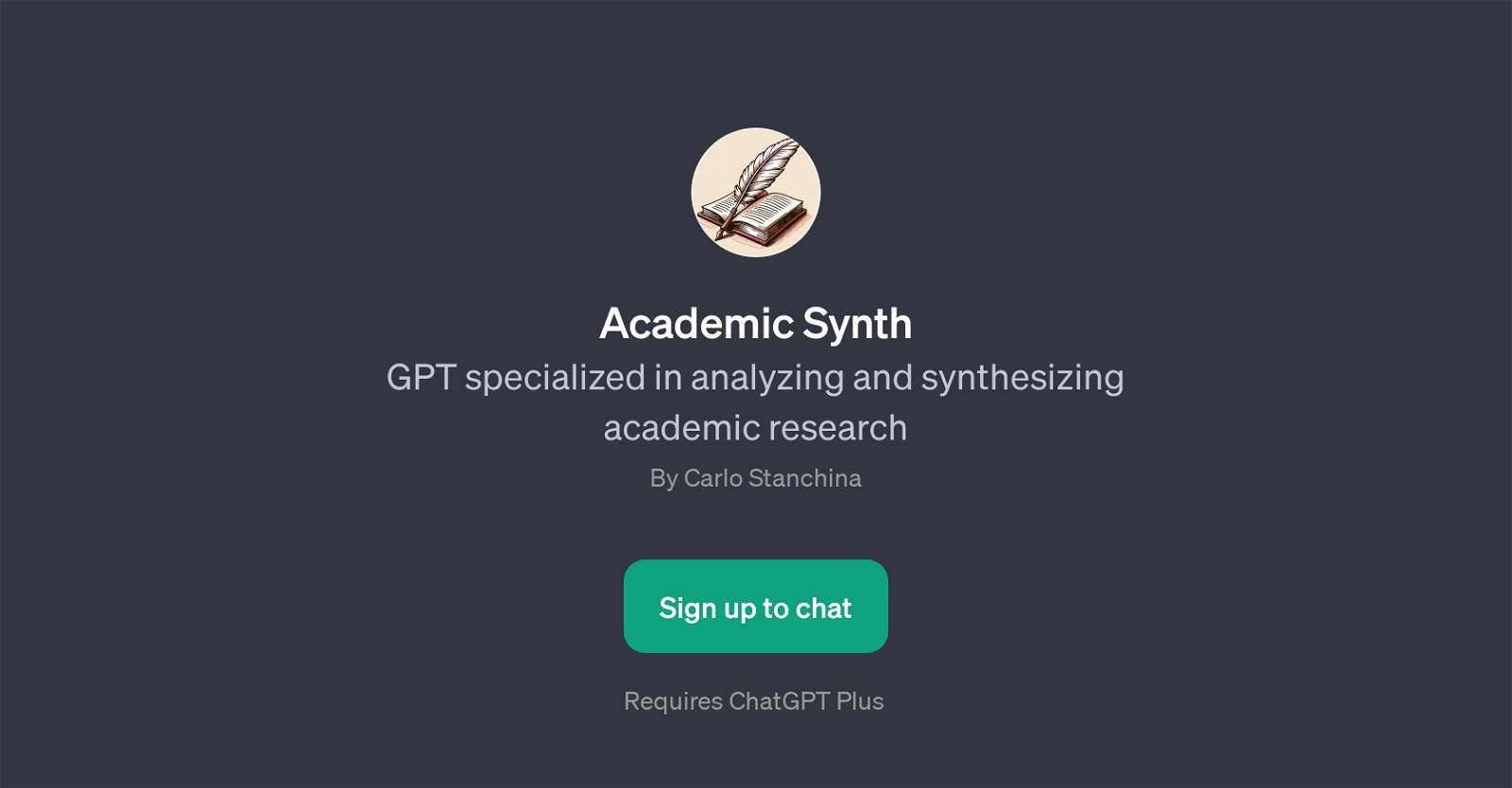 Academic Synth website