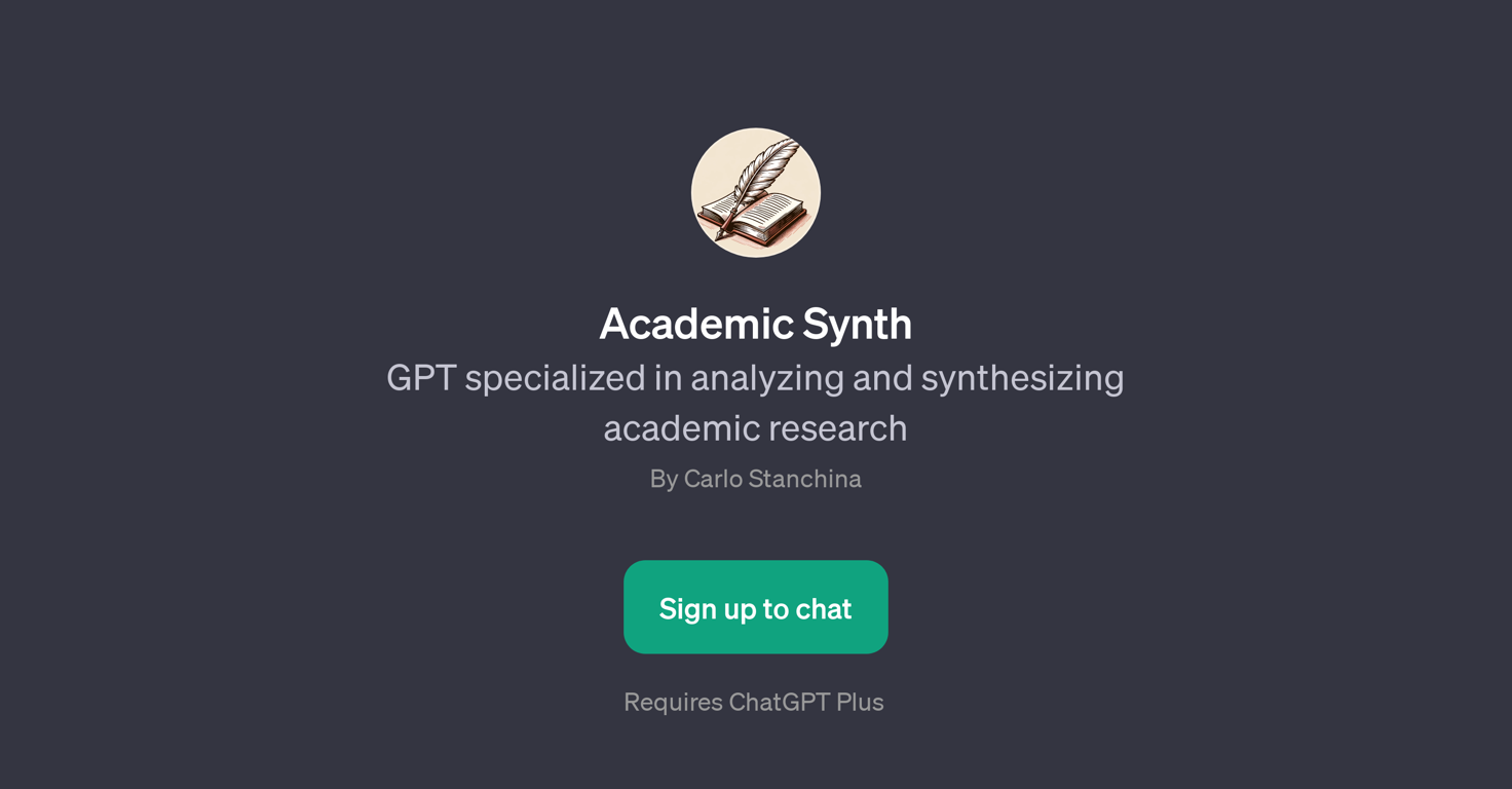Academic Synth website