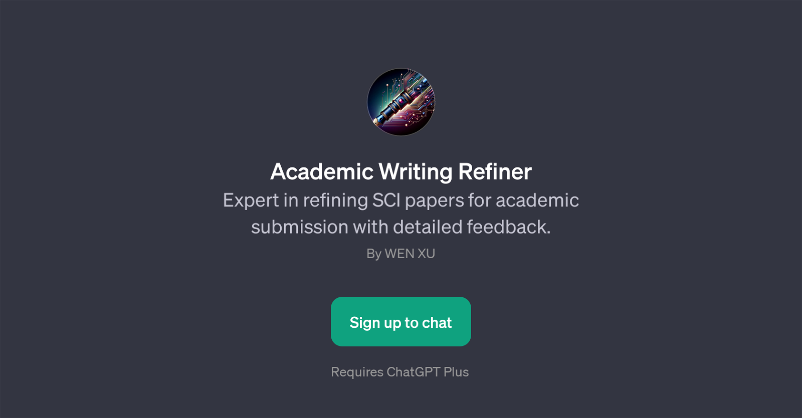 Academic Writing Refiner website