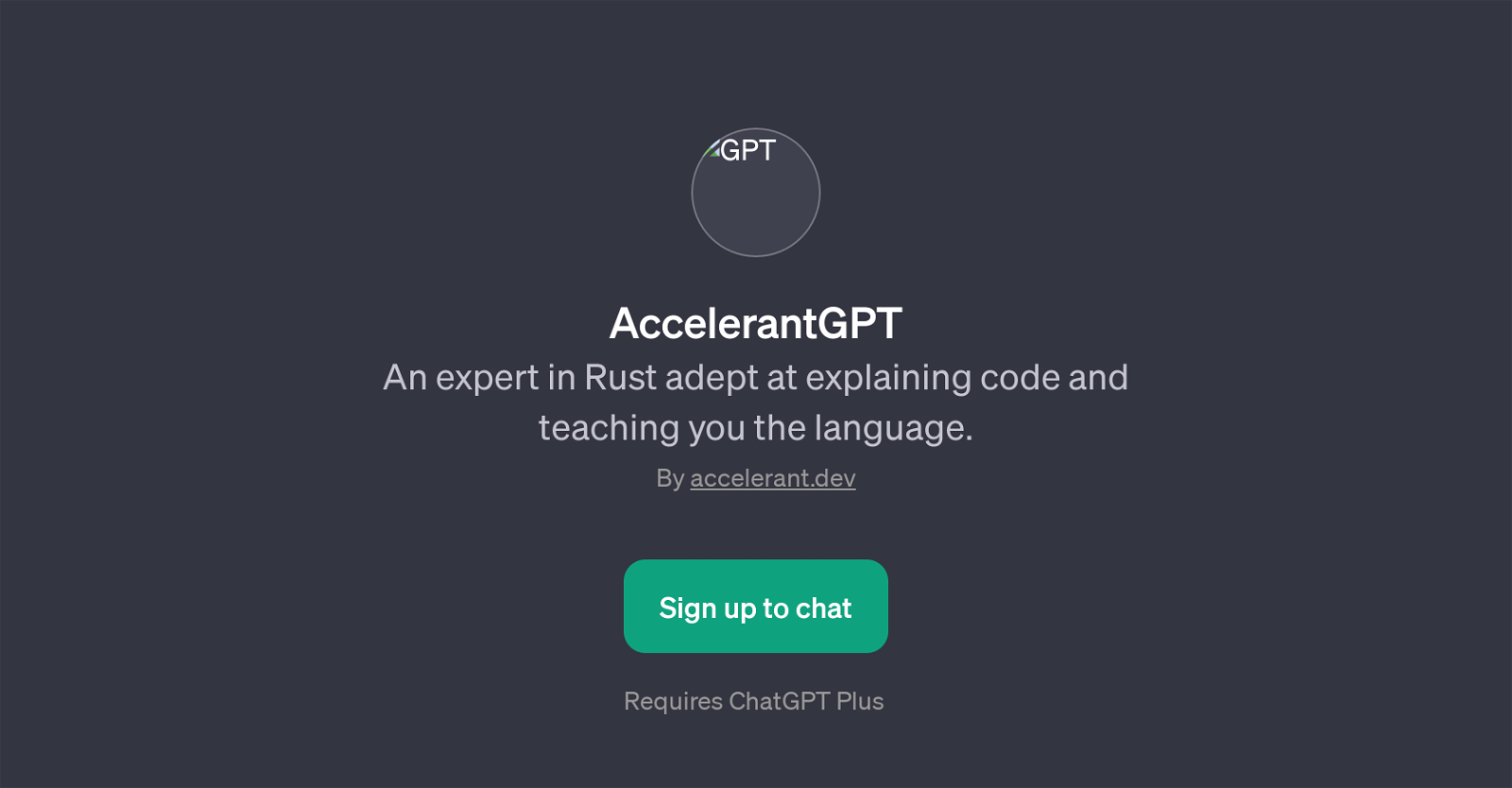 AccelerantGPT website