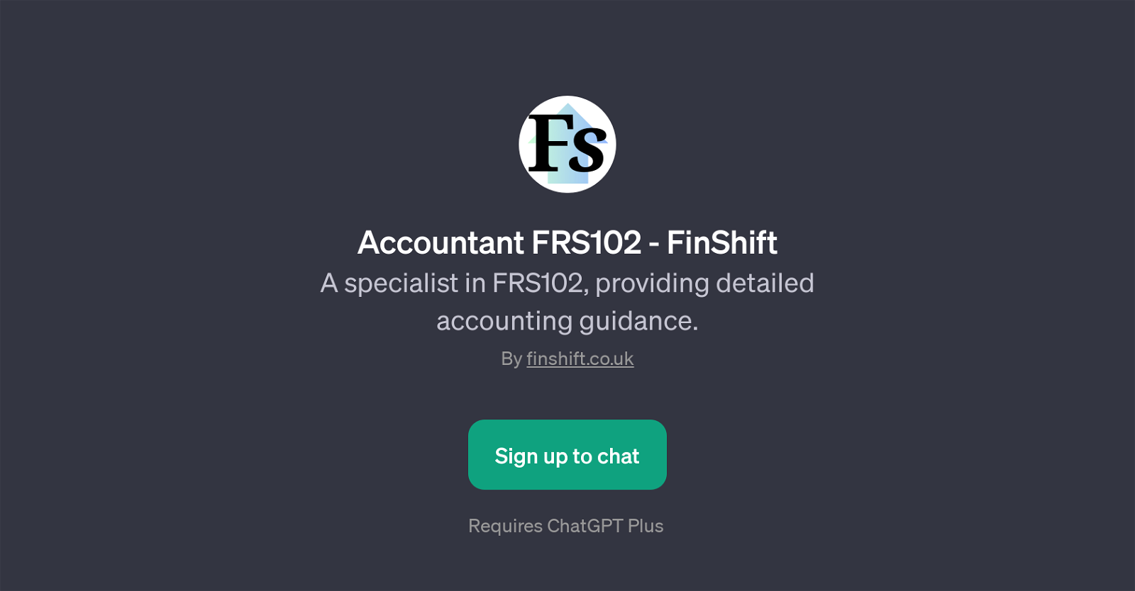 Accountant FRS102 - FinShift website