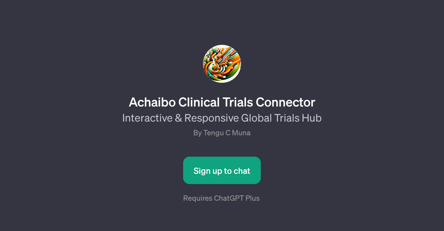 Achaibo Clinical Trials Connector website