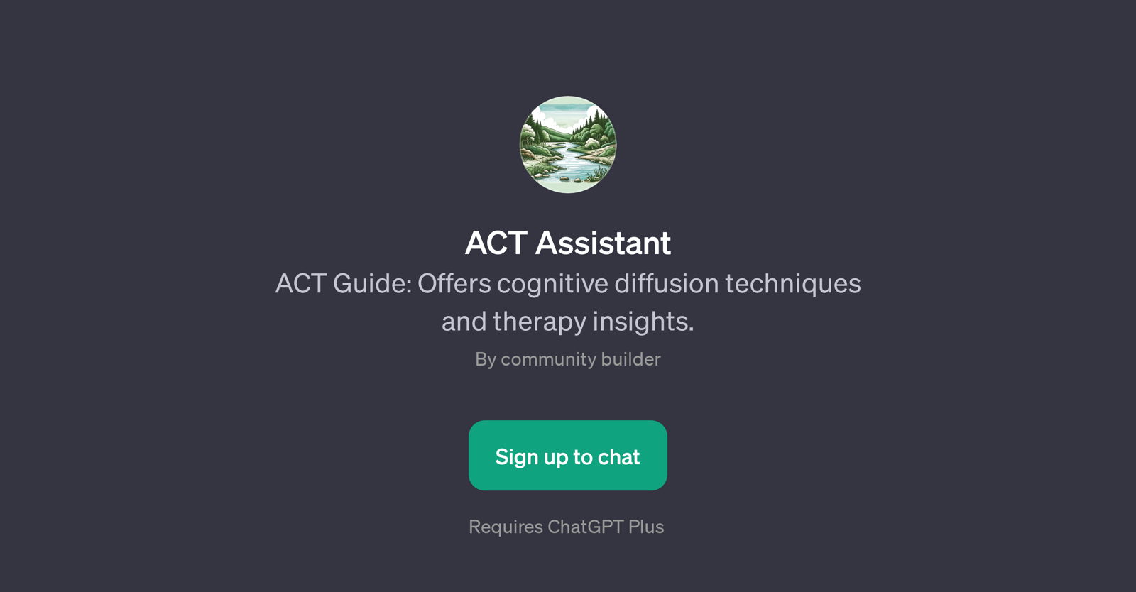ACT Assistant website