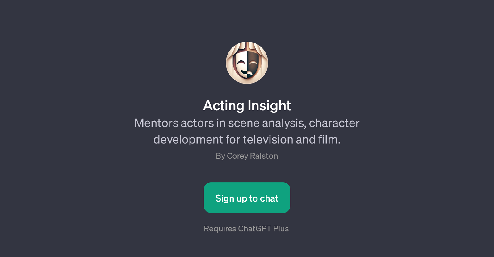 Acting Insight website