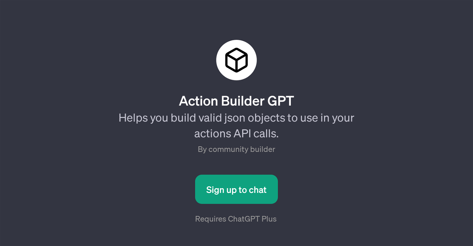 Action Builder GPT website