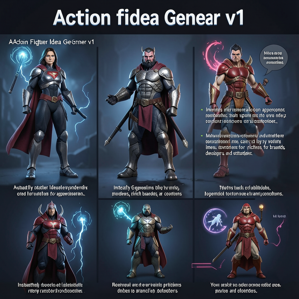 action figure idea gener v1 website
