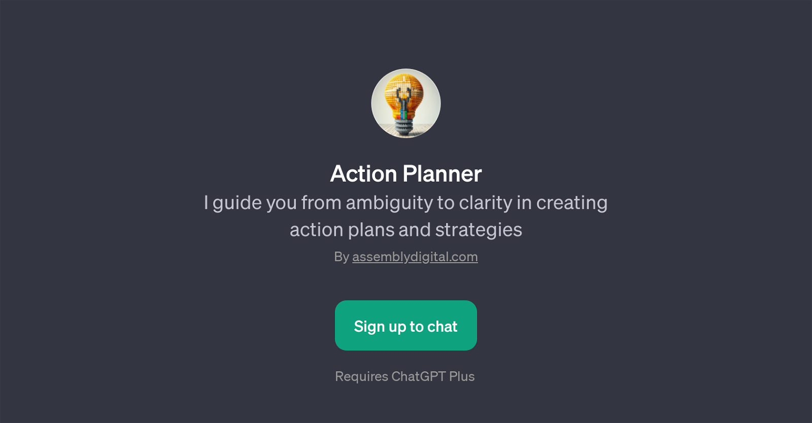 Action Planner website