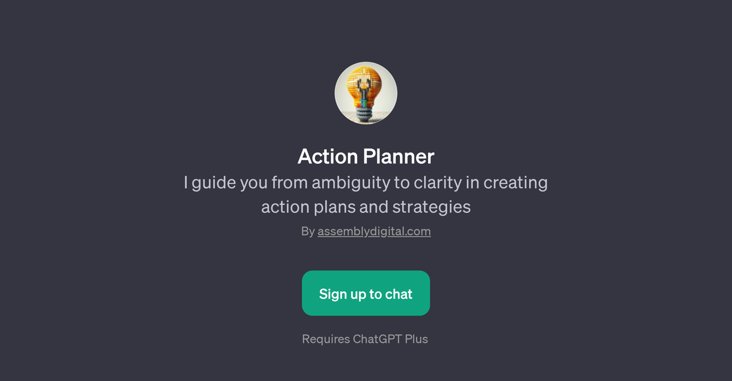 Action Planner website