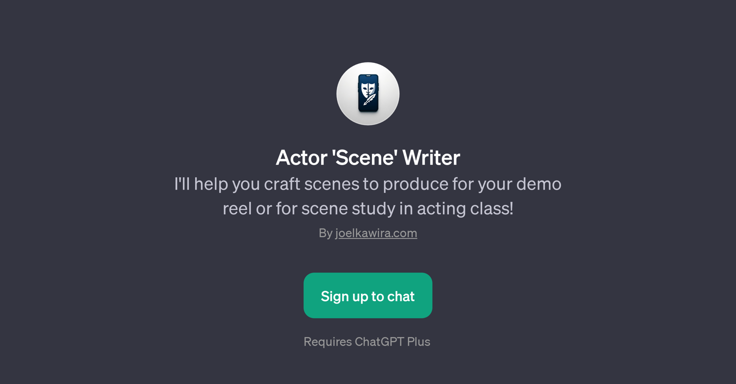 Actor 'Scene' Writer website