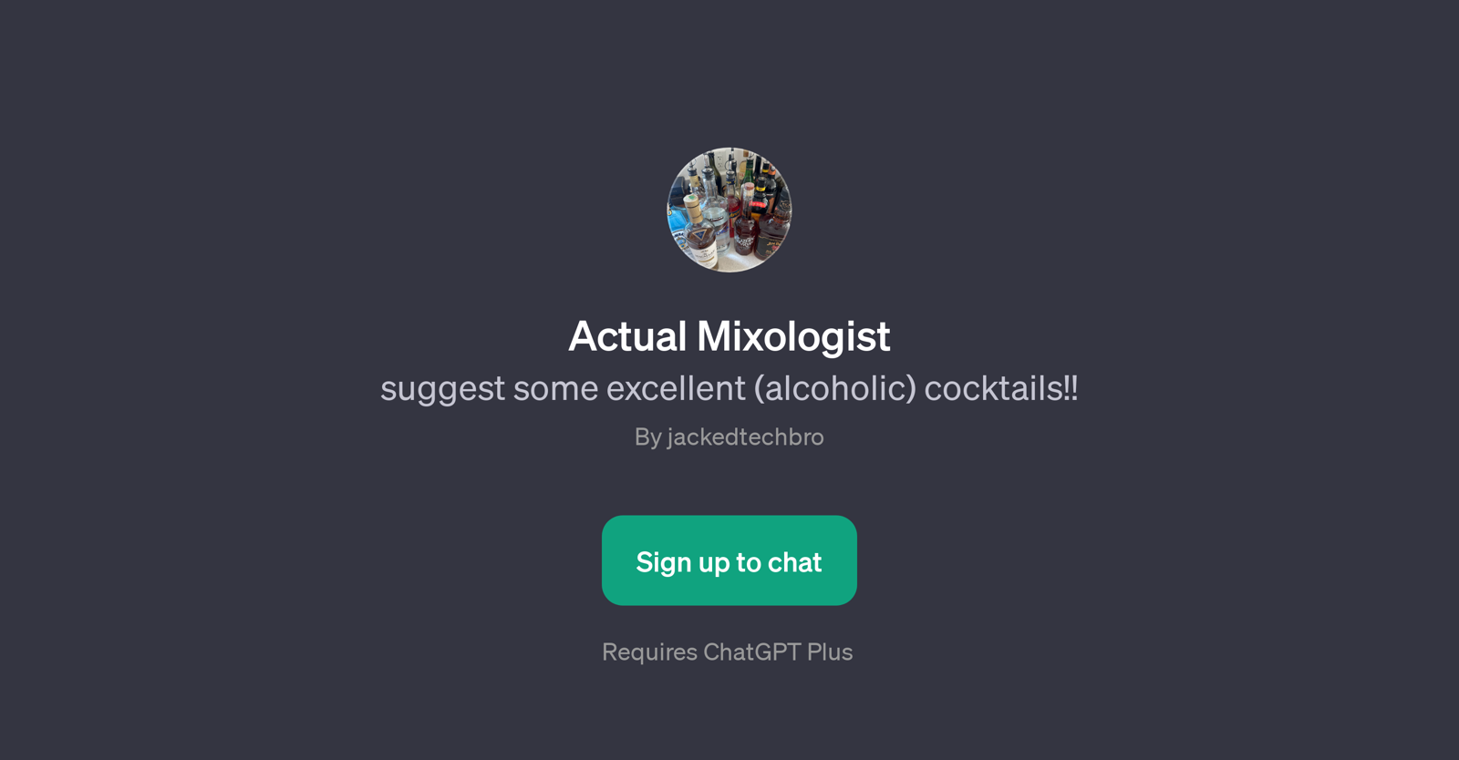 Actual Mixologist website